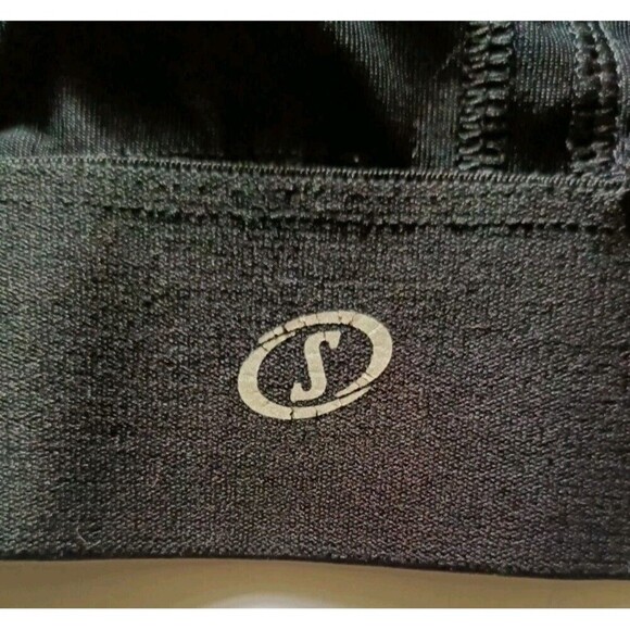 Spalding Sports Bra Fish Net Detail Plus Sz 2X Black High Neck Criss Cross Back - Picture 4 of 6